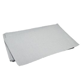 Nicola Spring Ribbed Rectangular Cotton Dining Table Placemats - 48 x 33 cm - Grey - Pack of 6