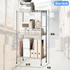 3-Tier Wire Shelving Unit, 1000 lbs Capacity, Adjustable Metal Storage