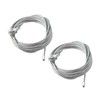 Par (2) cables de repuesto para puerta de remolque de