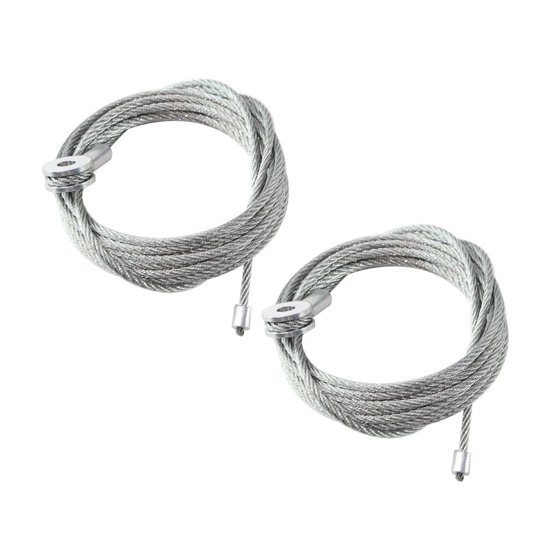 Par (2) cables de repuesto para puerta de remolque de