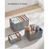 SONGMICS Storage Baskets, Set of 3 Fabric Storage Bins, 15.7