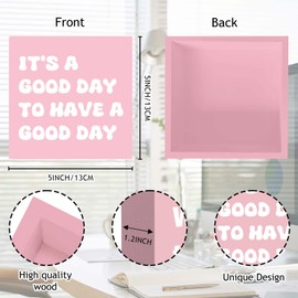 Pink Desk Decorations for Women Office Pink Gifts for Women Office Supplies for Desk Positive Decor Cute Accessories Motivational Gifts for Coworker Friends Female