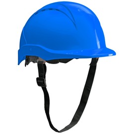 ACE Patera Construction Helmet - Robust Protective Helmet for Construction & Industry - EN 397 - with Adjustable Ventilation - Blue