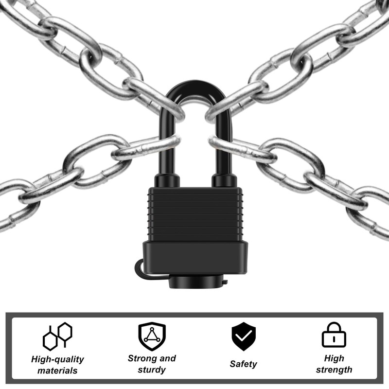 Padlocks Keyed Alike for Outdoor use, Pack of 6, Laminated