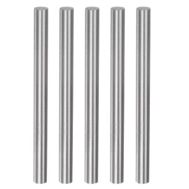 HARFINGTON 5pcs Round Rods 7.6mm x 100mm High Speed Steel (HSS) Lathe Bar Stock DIY Craft Tools for Turning Facing Drilling Threading