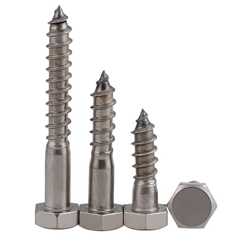 M10 10mm Coach Screws Length: 80mm (Pack of: 2) HEX