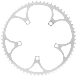 Spécialités TA Unisex's Alize 130 PCD, 9/10 Speed Chainring, Silver, 55T Outer