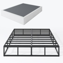 SHLAND Queen Box Spring 9 Inch Box Spring for Queen Bed, High Profile Metal Box Springs with Fabric Cover, Easy Assembly, 3000 Lbs Max Weight Capacity