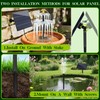 Solar Water Fountain Upgrade Solar Panel Water Fountain Adjustable Water