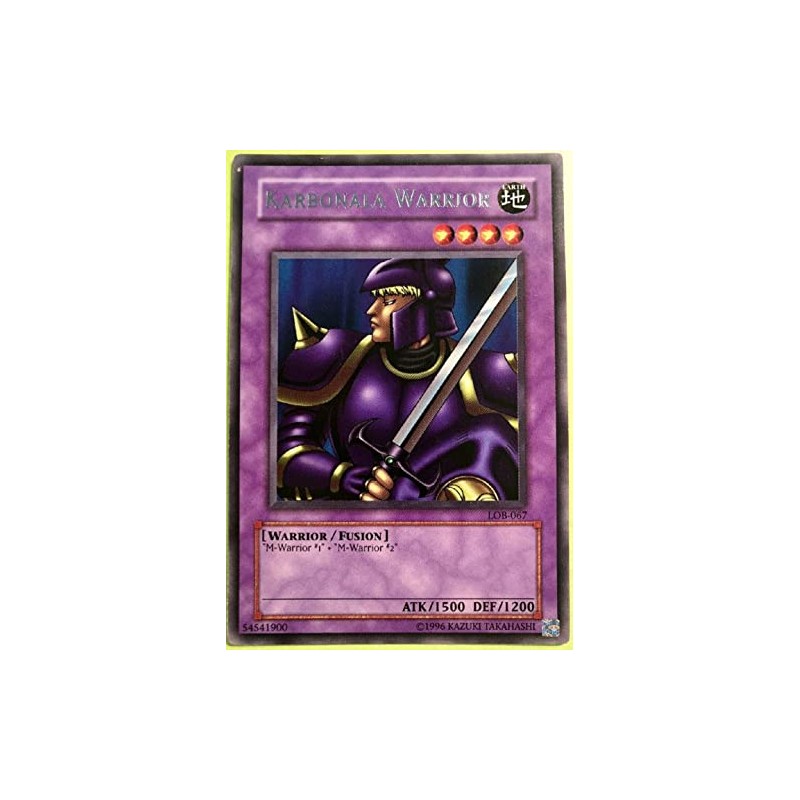 yugioh - Karbonala Warrior LOB-067 Unlimited Edition Rare - Legend