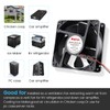 Wathai 120mm x120 x 38mm 12V 2Pin Dual Ball 12cm