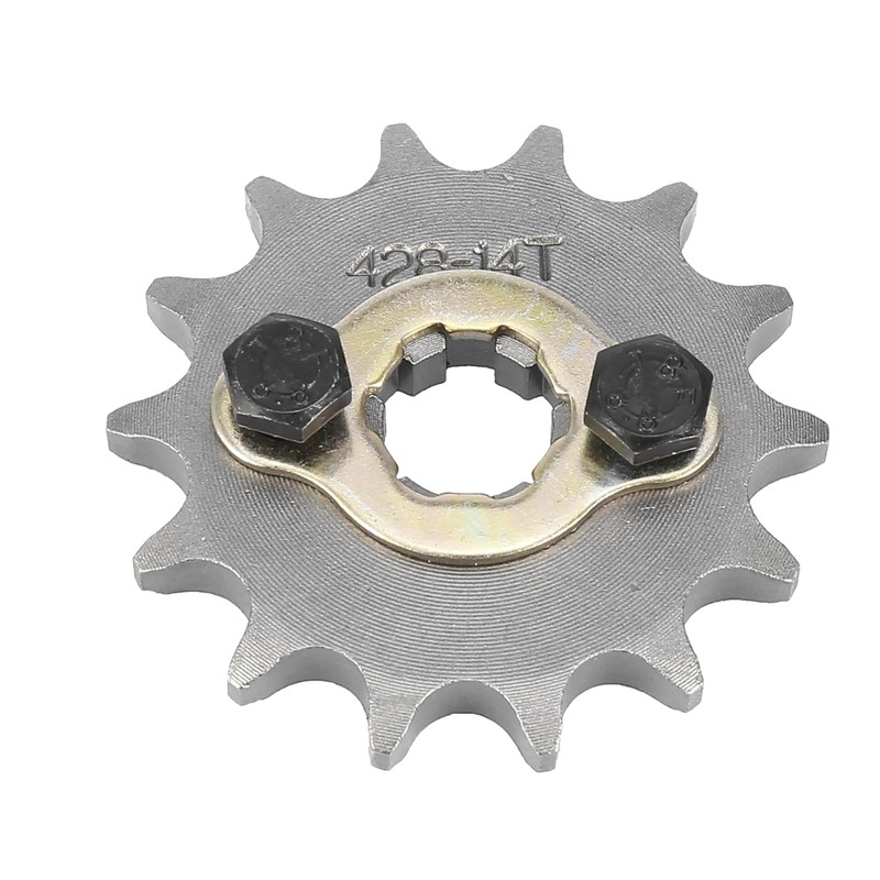 A ABSOPRO Motorcycle Front Motor Pinion 428 Chain 14T 17mm