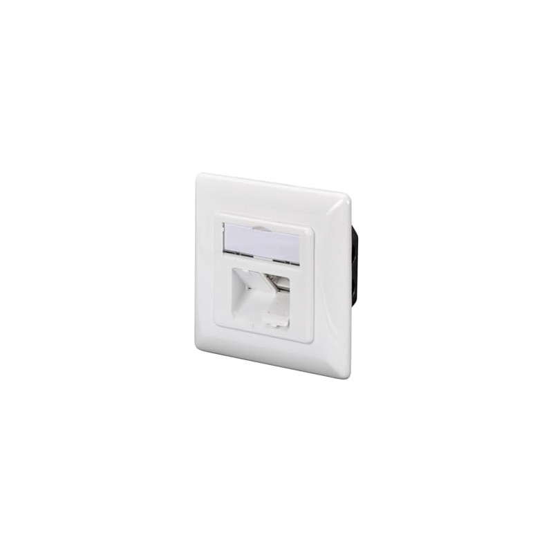 DIGITUS CAT 6 Wall Outlet Flush Mount, White