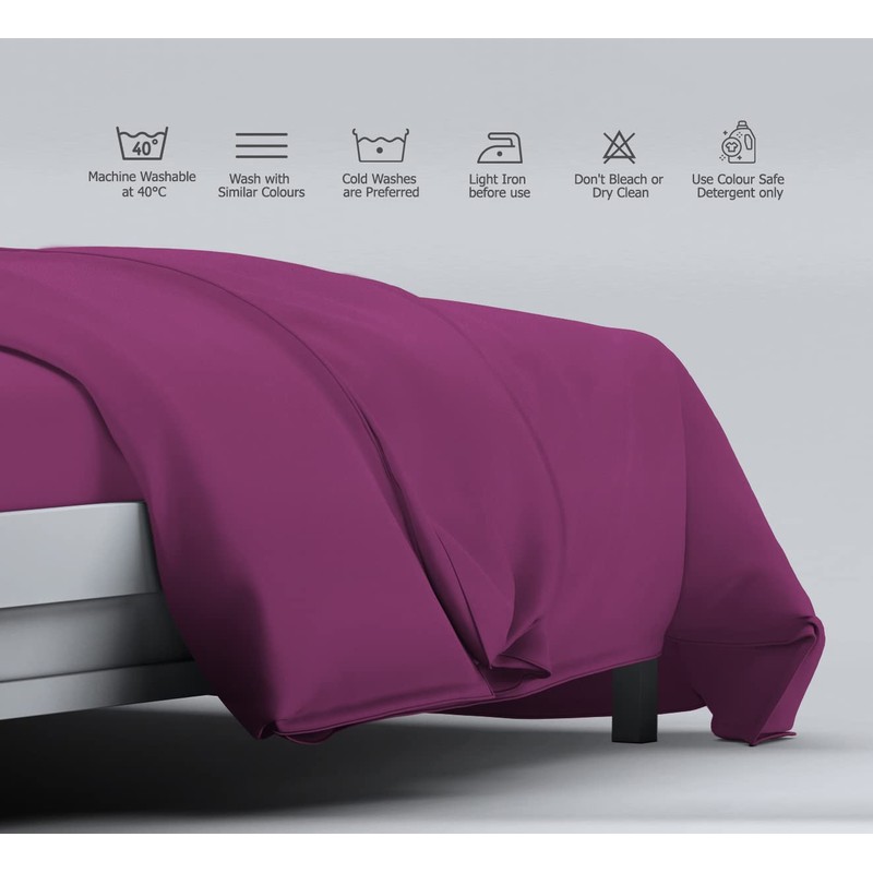 MistyMorning Plain Duvet Cover sets, Soft & Premium quality Bedding
