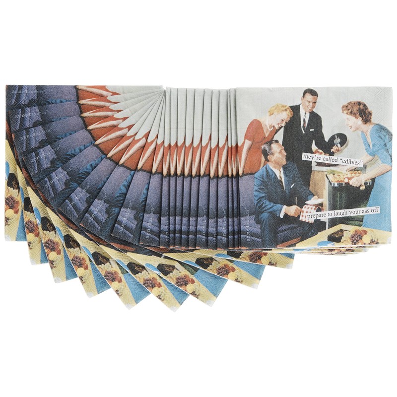 Boston International IHR Anne Taintor, 20 Count Cocktail Beverage Paper