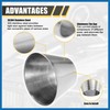 A ABSOPRO Car Mandrel Exhaust Bend Elbow Pipe 304 Stainless