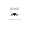 Silvershake 1.15ct. Natural Heart Shape Garnet 925 Sterling Silver Celtic