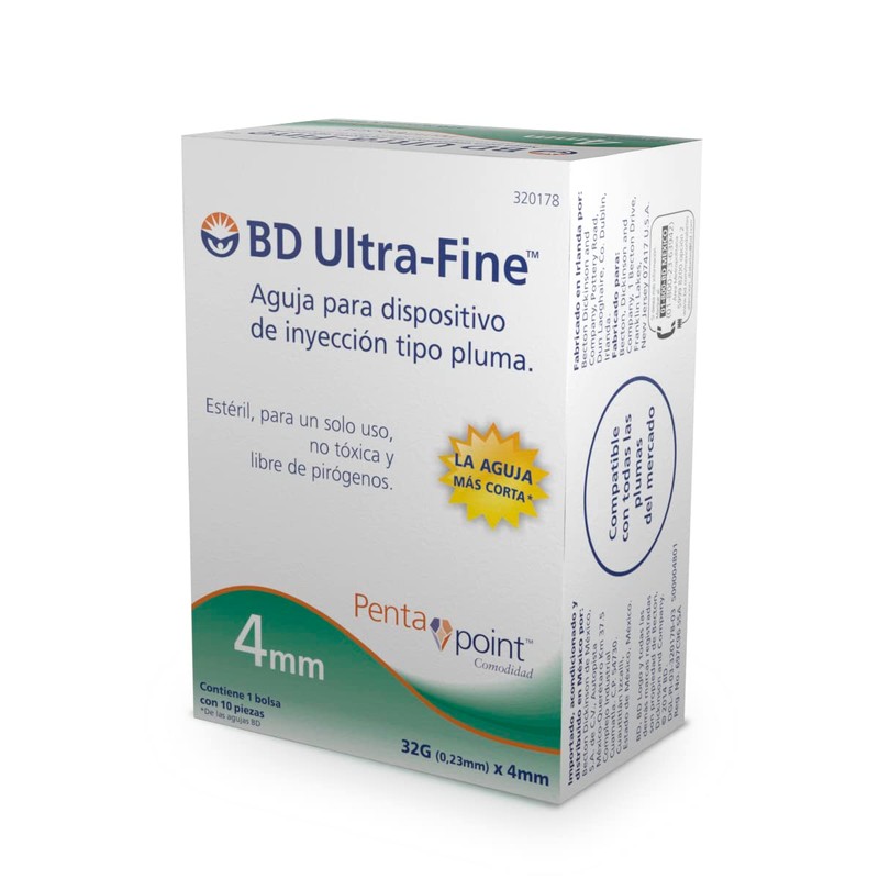 Aguja Ultra-fine 4 Mm Para Pluma - 6 Cajas X