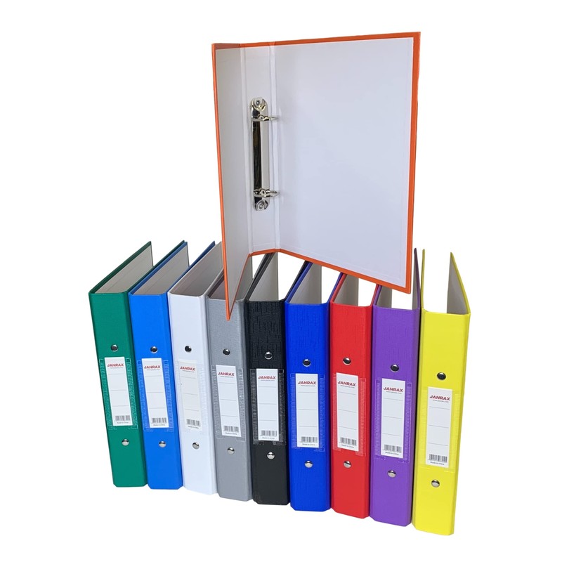 A5 Small Yellow Paper Over Board Ring Binder by Janrax