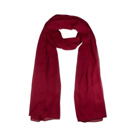 WESTEND CHOICE Ladies Scarves Women Crepe Chiffon Large Crinkle Scarf Shawl Headscarf Stole Neck Wrap women's scarves & wraps 180x70 cm (Burgundy)