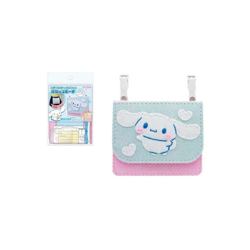 Onoeman Sanrio First Sewing Kit Clip Pouch, Cinnamoroll