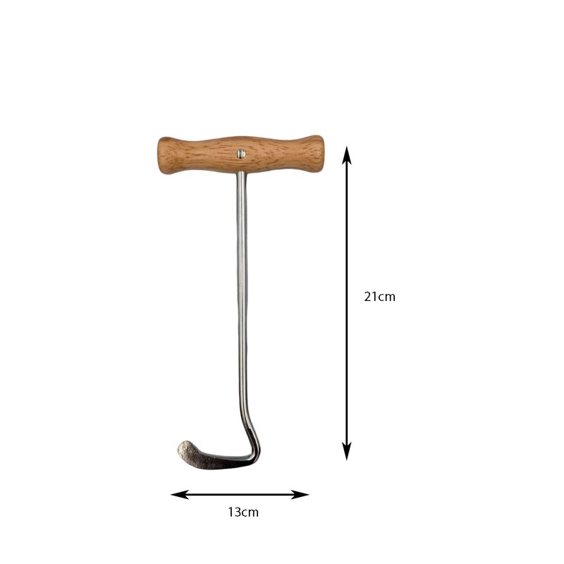 William Hunter Wooden Handle Boot Pulls - Boot Hooks with