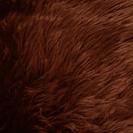 Chocolate Brown Shag Faux Fur Fabric 60" Wide