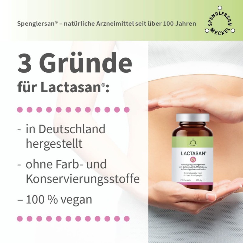 Lactasan® Capsules Pack of 120 - Natural Support for Healthy