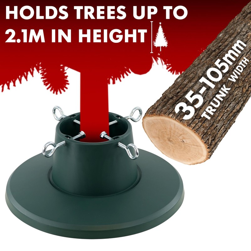 MTS Christmas Tree Stand for Real Trees - Adjustable Trunk