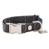 HUGO & HUDSON Tweed Dog Collar Quick Release Safety Metal