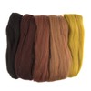 Trimits Natural Felting Roving Wool, Assorted Autumnal, 50 g