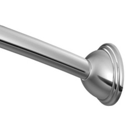 Moen Adjustable Curved Shower Rod 72 in. L Chrome