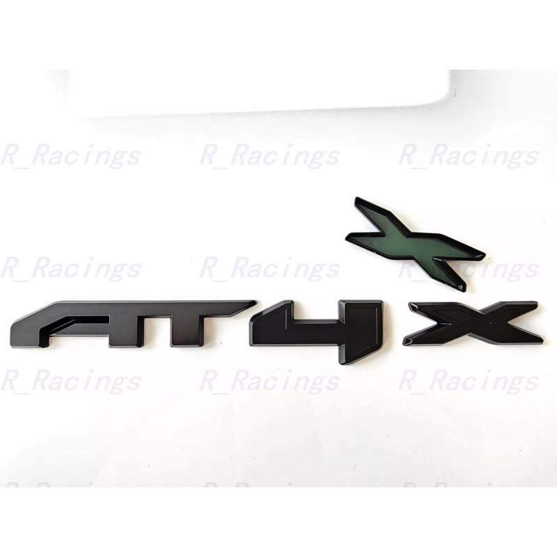 GMC 1PC Matte Black Front Grill AT4X OVERLAY Emblems 2023-2024