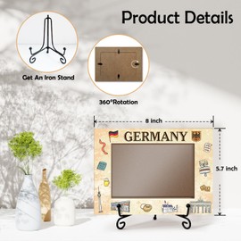 yutogan Germany Travel Photo Frame Gifts, Germany Souvenirs for Wedding Engaged Honeymoon, Wedding Frames For Newlyweds, Table Decor 4x6 -TJ01