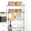 sourcing map 50Pcs Wire Shelving Shelf Lock Clips, Plastic Shelving
