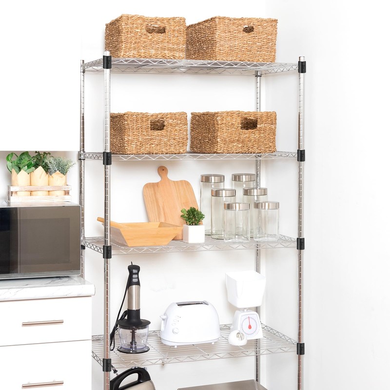 sourcing map 50Pcs Wire Shelving Shelf Lock Clips, Plastic Shelving