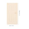 Lurrose Wooden Door Miniature Wooden Door Miniature Dollhouse Supplies Mini