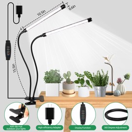 EWPJDK Grow Light 6500K Full Spectrum Plant Grow Lights 84 LED Plant Light with Clip Grow Lamp for Indoor Plants Growing Lamps（1PCS）