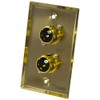 Seismic Audio SA-PLATE18 Gold Stainless Steel Wall Plate with Dual
