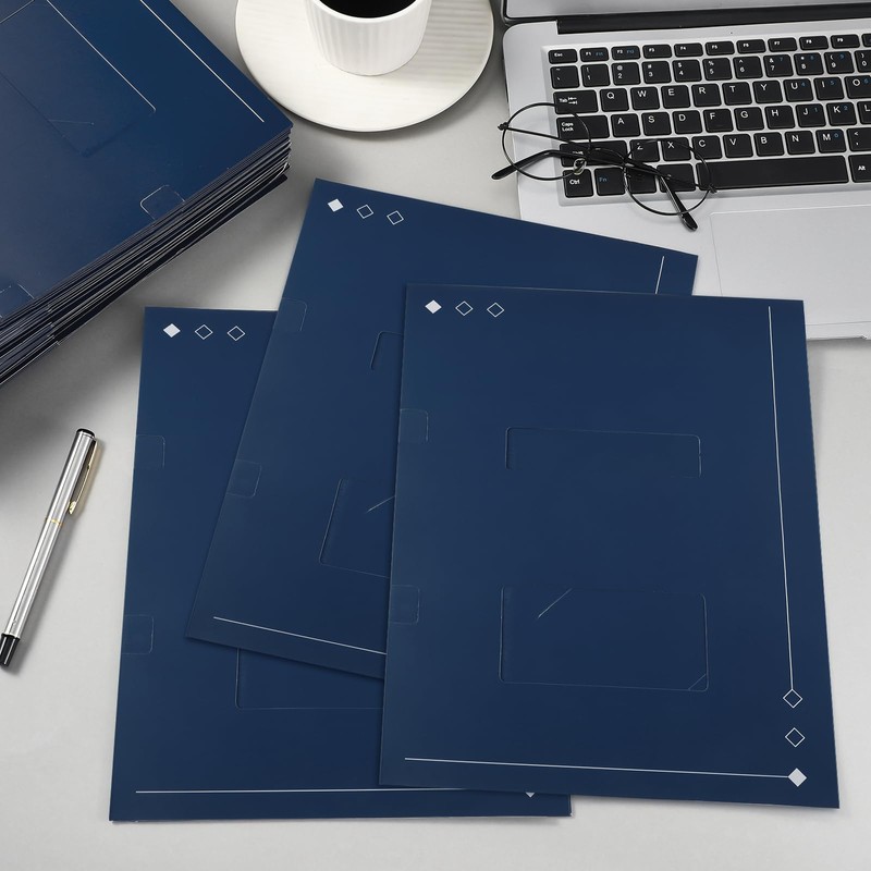 Marspark 50 Count Tax Return Folders with Double Windows, 8.5