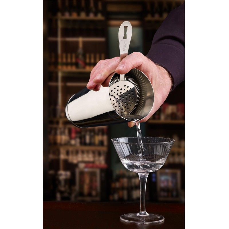 Barfly Deluxe Antique Hawthorne Spring Strainer, Stainless Steel