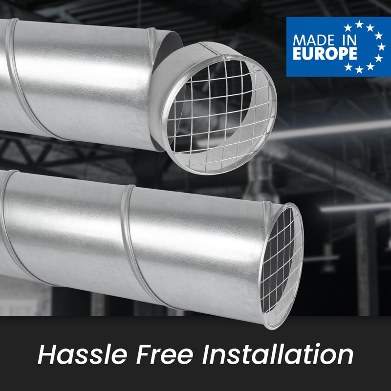 Repa Market Ø10 Inch Duct Cover – Galvanized Steel Round