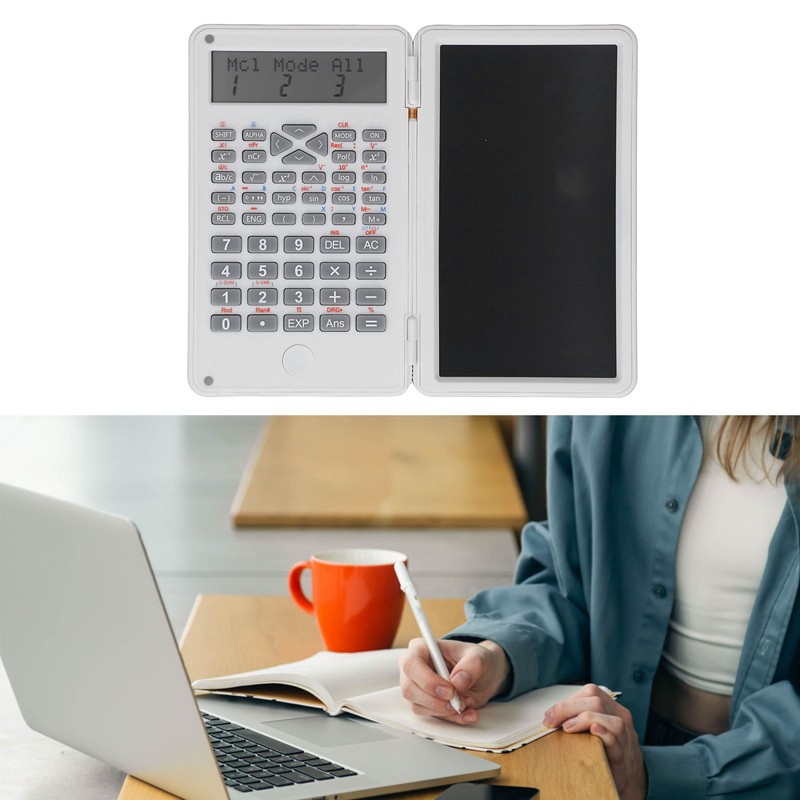 Scientific Calculator Multifunctional Function Calculator with Erasable Writing Board for