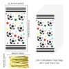 Football Cellophane Goodie Bags,100Pcs Soccer Football Star Pattern Treat Bags