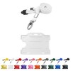 PCL Media ltd White Lanyard with ID Badge Holder Matching