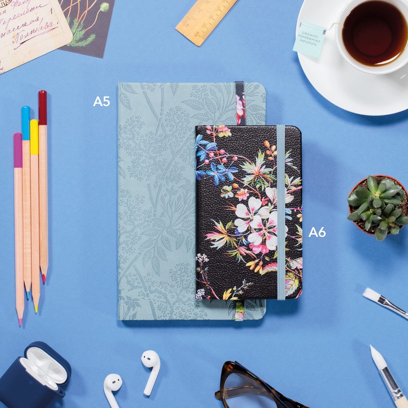IF V & A Bookaroo Journal A6 Kilburn Black Floral,