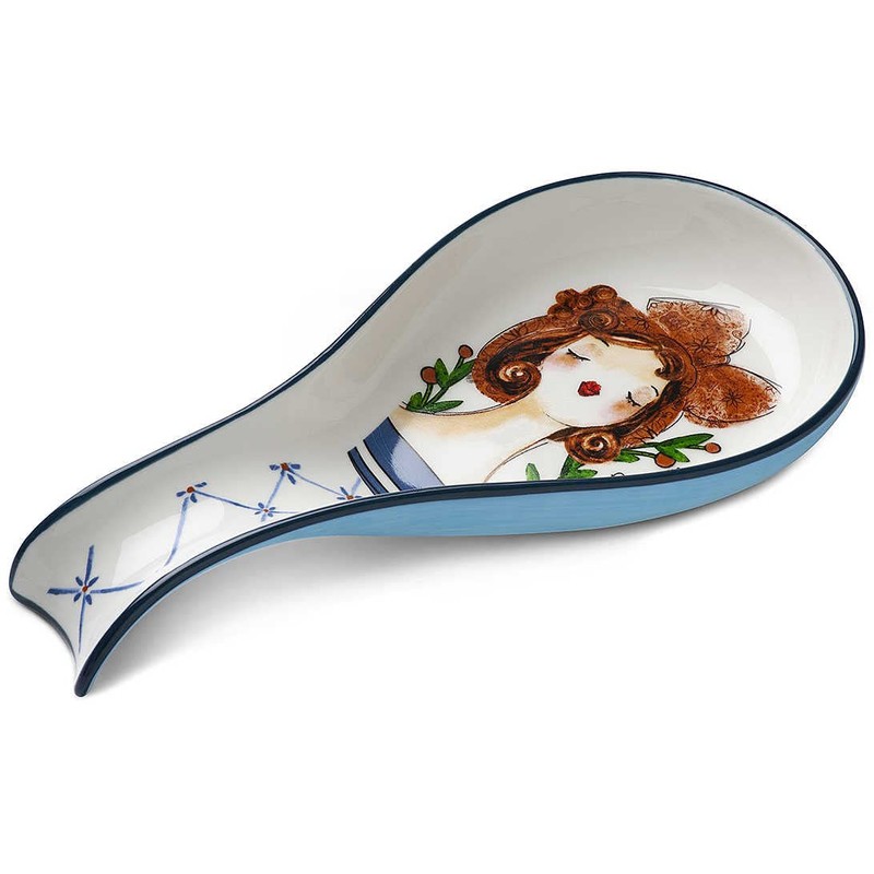 Spoon Rest for Dolls, Light Blue, 21 x 10 cm