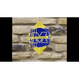 Liberty Flags & Gifts 10" University of Michigan Go Blue Wind Spinner Yard Art Decor 3D Kinetic rws132