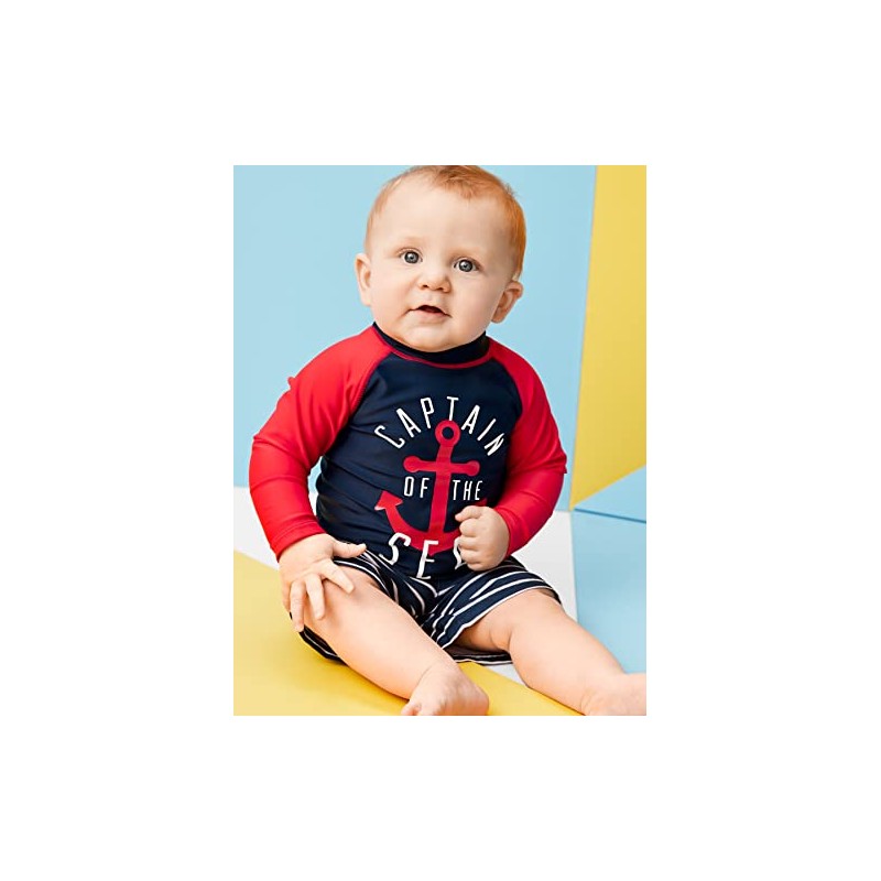 Simple Joys by Carter's Baby and Toddler Boys’ 2-Piece Swimwear,