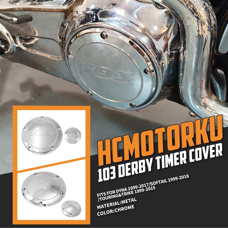 HCmotorku Motorcycle Derby Timer Timing Cover Protector Guard Engine Cover
